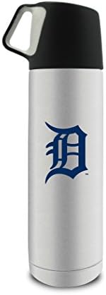 MLB Detroit Tigers 17oz Çift Cidarlı Paslanmaz Çelik Kahve Termosu Fincanlı
