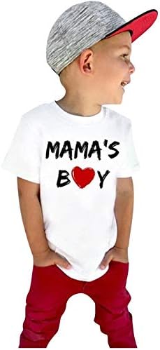 Çocuk Gömlek Mektup Baskılar Tee Benim 1st Anneler Günü Kısa Kollu Üst yazlık gömlek En Iyi Hediye Crewneck T-Shirt