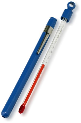 Taylor Delrin Plastik Yeniden Doldurulamayan Termometre, Cep Kılıfı ve Kalıcı Renk Dolgulu, -15 ila 105 Derece C