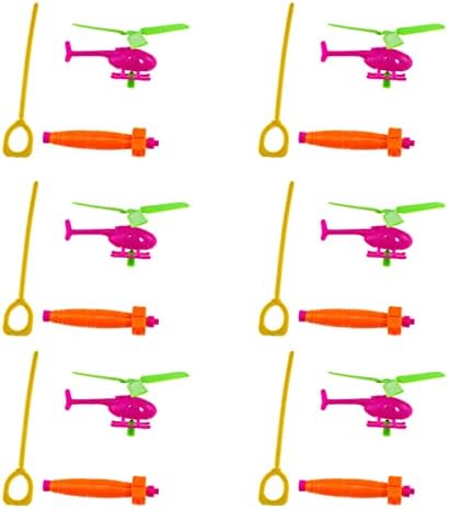 TOYANDONA Açık Oyuncaklar 12 pcs Kolu Açık Havada Favor Çeşitli Tabaklar Kordon Eğitici Renk Çekme Parti Uçan Uçak Komik Çanta Oyuncaklar