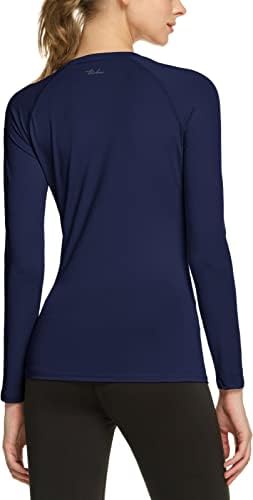TSLA 1 veya 3 Paket kadın Spor Sıkıştırma Gömlek, Serin Kuru Fit Uzun Kollu Egzersiz Üstleri, Atletik Egzersiz Salonu Yoga Gömlek
