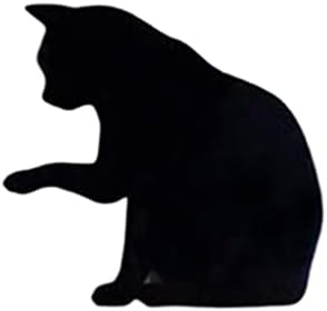 OSALADİ siyah kedi Gece lambası, akülü ses kontrolü kedi siluet lamba, güzel sıcak ışık başucu duvar lambası çocuklar için bebek çocuk