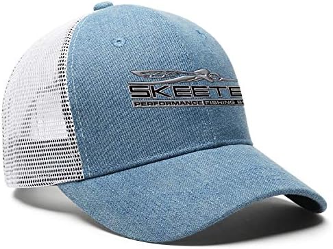Erkekler Kovboy kamyon şoförü şapkaları Skeeter-Krom-Logo-Siyah-Baba Şapka Yenilik Ayarlanabilir Düz yuvarlak şapka