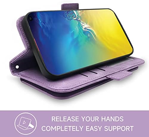 Furiet Samsung Galaxy S10e ile Uyumlu Cüzdan Kılıf ve Bilek Kayışı Kordon Deri Flip Kart Tutucu Standı Cep Aksesuarları Telefon Kapak