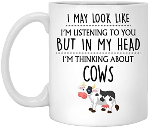 S. PaddyShops inek Kupa, inek hediye, inek sevgilisi hediye, Komik inek hediyeler, inekleri Düşünmek, inek çiftliği çiftçi sahibi hediyeler,