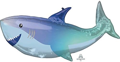 Anagram 38 Köpekbalığı Folyo Balon,Çok Renkli, 41225-01