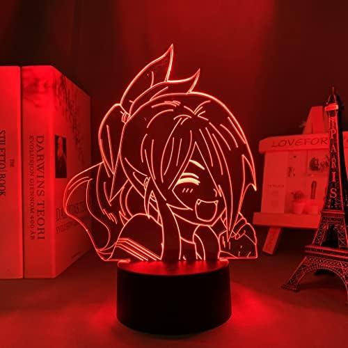 BUCROS Anime Gıda Savaş 3D Gece Lambası Hayranları için 16 Renkler Dekor Illusion Uzaktan Kumanda ile LED Lamba, Manga Gıda Savaşları
