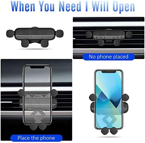 Telefon Dağı Araç Telefonu Tutucu için [Yükseltilmiş Tasarım] Yerçekimi Mini Telefon Tutucu Araç Montaj için iPhone / Smartphone Hava