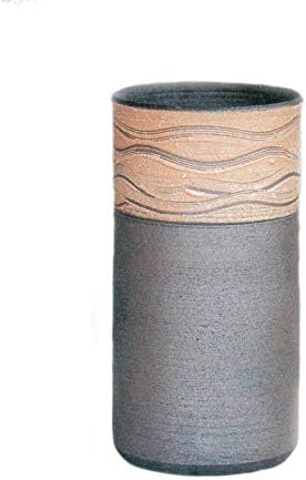 ヤマ庄陶器 Shigaraki Gereçleri Kuroshanami Şemsiye Standı, 約径23. 0 × 高43. 0cm, Siyah vb