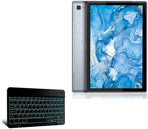 Dragon Touch Not Defteri 102 Tablet ile Uyumlu BoxWave Klavye (Boxwave'den Klavye) - İnce Tuşlar Bluetooth Klavye-Arkadan Aydınlatmalı,