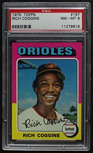 1975 Topps 167 Zengin Dişliler Baltimore Orioles (Beyzbol Kartı) PSA PSA 8.00 Orioles