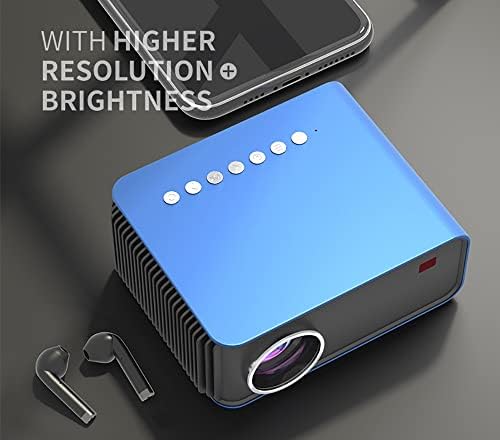 XDCHLK T4 Mini Projektör 3600 Lümen Desteği Tam 1080P LED Projektör Büyük Ekran Taşınabilir Ev Sineması Akıllı Video Beamer (Renk: