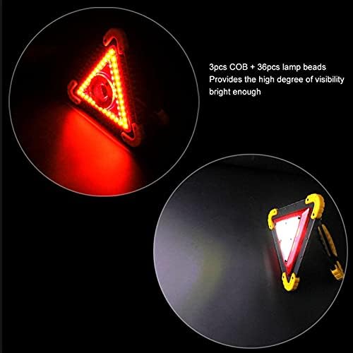 Araba üçgen uyarı ışareti araba acil arıza katlanır uyarı ışareti yol kenarında güvenlik park kurulu ıle kırmızı LED uyarı ışığı