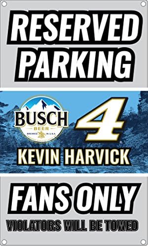 NASCAR Sadece 4 Kevin Harvick Hayranları için Ayrılmış Park Yeri İşareti-NASCAR Metal Park İşareti