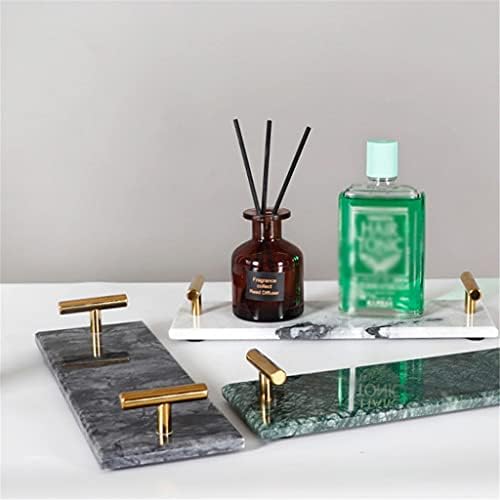 JAHH Ev İskandinav Mermer Kozmetik Banyo Yıkama Depolama Tepsisi Rafları Ev Aksesuarları Dekorasyon Süsler (Renk: Stil A)