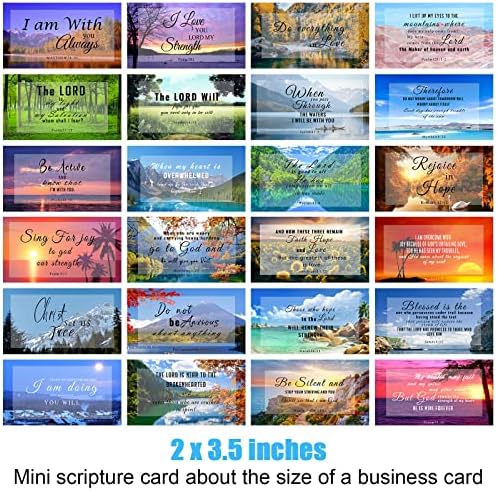 Piklodo 200 Pcs 50 Stilleri Namaz Kartları İncil Ayet Kart Çift-Yan Kutsal İlham Kartları Motivasyon Teşvik Hıristiyan Kartları için