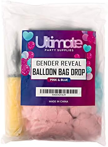 Cinsiyet Reveal Balon Çanta Damla / Erkek veya Kız Ne Olacak / Balon Fermuarlı Çanta Damla / Cinsiyet Reveal Fikirler / Nihai Parti