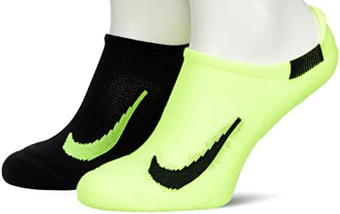 Nike unisex-yetişkin Unisex Nike Multiplier Koşu No-show Çorapları (2 Çift)