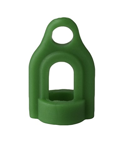 SP Bel-Art, H-B Camda Sıvı Termometre Rulosuz Bağlantı Parçası, Yeşil PVC Plastik, Halka Üst Kısım (25'li Paket) (B61401-5400)