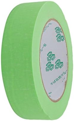 Aexit Krep Kağıt Elektrik ekipmanları Genel Amaçlı Maskeleme Bandı Yeşil 25mm Genişlik 50 Metre Uzunluk