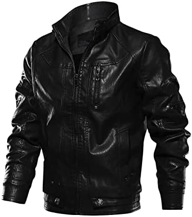 ADSSDQ Kış Ceket, Gecelik Uzun Kollu Kış Rüzgarlık Erkekler Tunik Casual Katı Kalın Standı Yaka Palto Comfort10