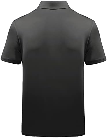 GEEK aydınlatma polo gömlekler Erkekler için Golf Gömlek Kısa Kollu Nem Esneklik Tenis Gömlek Örgü Spor Gömlek