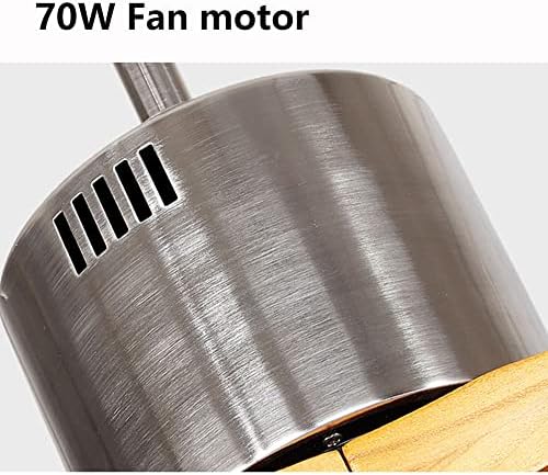 IBalody 52in endüstriyel tavan fanı ışık Retro 6 hız tavan fanı ile led ışık yemek odası oturma odası yatak odası dilsiz tavan Lighs