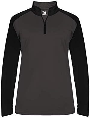 Porsuk Spor kadın 1/4 Zip Spor Performansı Softlock Uzun Kollu Esneklik Gömlek / ısınma