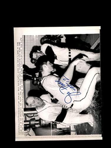Jim Price İmzalı 1968 7x9 Detroit Tigers Orijinal Tel Fotoğraf İmzası