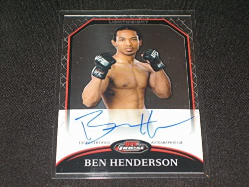 Ben Henderson Ufc 2011 Topps Sertifikalı El İmzalı İmzalı Otantik Kart İmzalı UFC Kartları