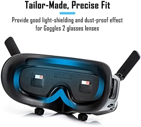 DJI Avata Gözlük 2 için ıEago RC Lens Kapağı, PU Lens Göz Maskesi Toz Geçirmez Güneşlik Ped SD Kart Mağaza Mat DJI Gözlük 2 Aksesuarları