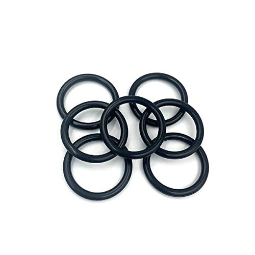 Nitril Kauçuk O-ringler, 17mm OD 2.5 mm Genişlik, metrik Buna - N Musluk O-ringler Yuvarlak Sızdırmazlık Contası Siyah 50 adet