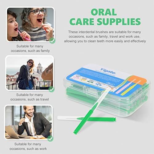 Healeved 30 adet Interdental Fırçalar Parantez Fırça Temizleyici Diş Temizleme Aracı Kürdan Diş Diş Ipi Kafa Ağız Bakımı Aksesuarları