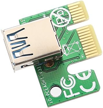 I / O Crest SI-PEX60017 3'lü paket PCI-E x1 Güçlü PCIe x16 GPU Yükseltici Adaptör Kartı USB 3.0 Uzatma Kablosu, katı Kapasitörler