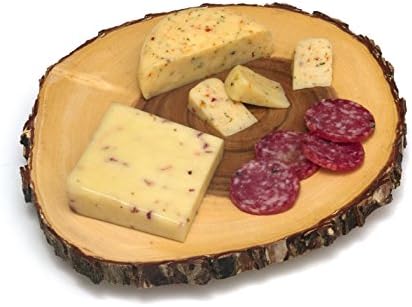 Peynir, Kraker ve Ordövr için Lipper Uluslararası Akasya Ağacı Kabuğu Ayaklı Sunucu, Küçük, 10 -12 çapında