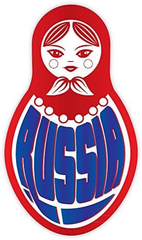 Rus bebeği RUSYA sticker çıkartma 3 x 5