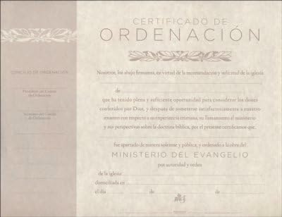 İspanyolca-Sertifika-Mininster Koordinasyonu (Certificado De Ordenacion) (6'lı Paket) (Ocak )