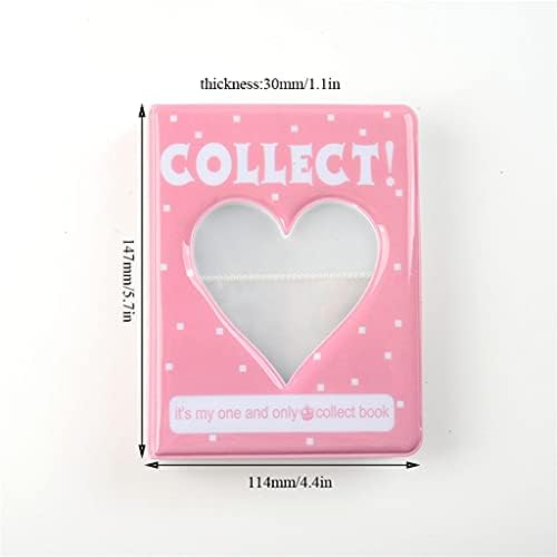 Yok Fotoğraf Albümü kart tutucu Makbuz Depolama İçi Boş Aşk Kalp Fotoğraf Tutucu İş kart çantası fotocard Tutucu (Renk: D, Boyut: 1)