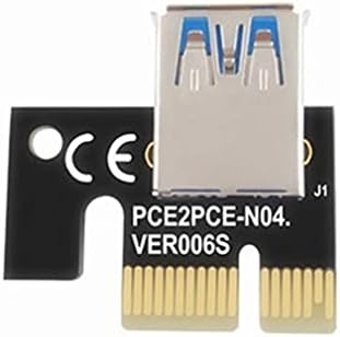 Konnektörler USB 3.0 PCIE Uzatma Kablosu Yükseltici Ver 009S Express 16X Genişletici Yükseltici Adaptör Kartı 6 Pin Güç Kablosu 2021