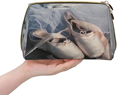 OGNOT Bale Ayakkabısı makyaj çantası Seyahat Organizatör Erkekler Ve Kadınlar İçin, Hafif Deri Makyaj Çantası Büyük Kozmetik Çantası