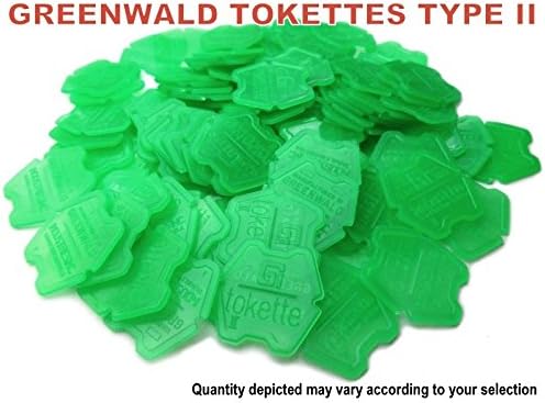 Greenwald 100 Yeşil Tokettes Tip 2 (Gı) Çamaşır Yıkama Jetonları