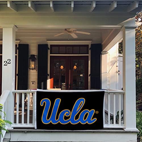 Çöl Kaktüs UCLA Bayrağı Kaliforniya Üniversitesi Los Angeles Bruins Bayrakları Afiş %100 % Polyester Kapalı Açık 3x5 (Stil 7)