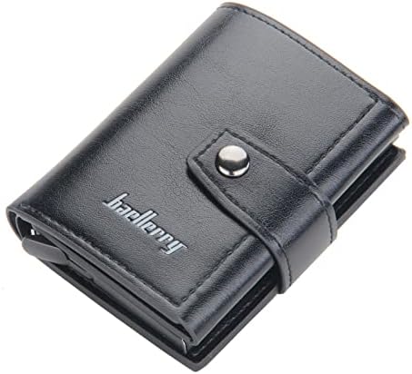 Rahat Deri Erkek kart tutucu Kısa Çanta çıtçıt Cüzdan Deri el çantası Kimlik tutucu cüzdan Kordon için