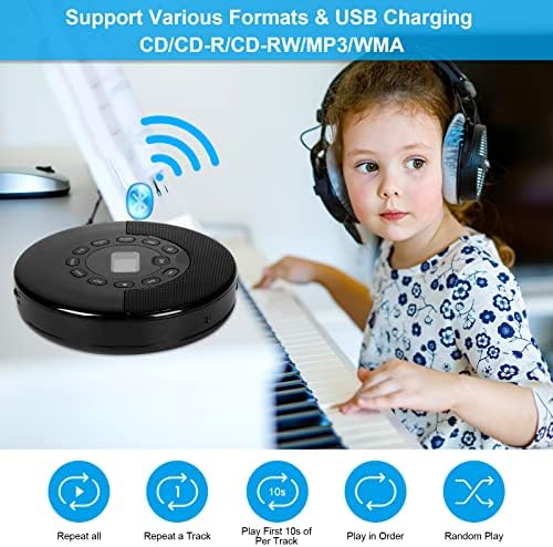 Bluetooth CD Çalar Taşınabilir ve Çocuklar Akıllı İzle Boys 3-10 Yıl