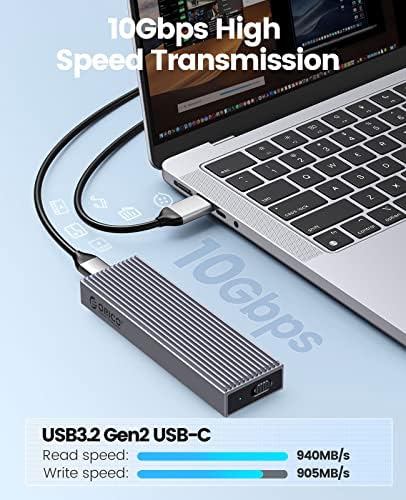 ORICO M. 2 NVMe SATA SSD Muhafaza Adaptörü Aletsiz, USB C 3.2 Gen 2 10Gbps NVME, 5Gbps NGFF SATA PCIe M Tuşu (B + M Tuşu)2230/2242/2260/2280,