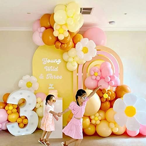 Papatya Balon Garland Kemer Kiti Harika Macaron Pastel Boho Çiçek Parti Süslemeleri Bebek Duş İçin Düğün Doğum Günü