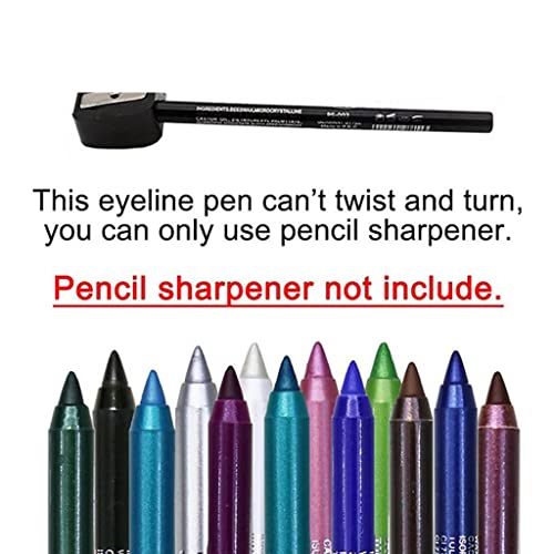 Xıahıum 1 PC Jel EyeLiner Kalem Mat Işıltılı Güçlü Pigmentli Uzun Ömürlü Su Geçirmez Sumdge geçirmez Renkli Kedi Göz makyaj kalemi
