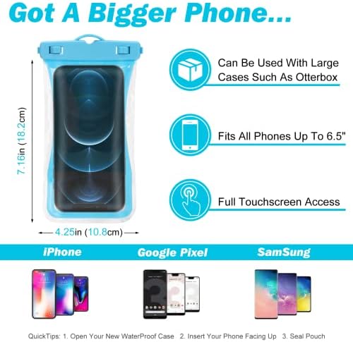 Urbanx Evrensel Su Geçirmez Telefon Kılıfı Cep Telefonu Kuru Çanta Kılıf Allview X4 Soul için Tasarlanmış Diğer Tüm Akıllı Telefonlar