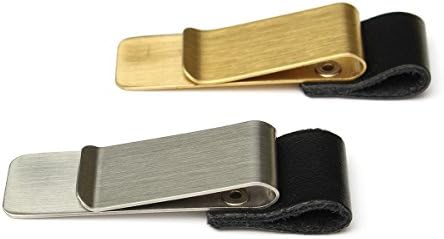 Hıtommy Paslanmaz Çelik deri not defteri Klip Metal kalemlik Kağıt Klasörü-Gümüş