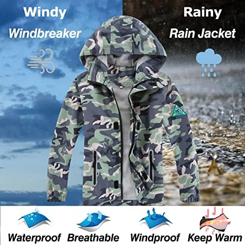 mumrap Su Geçirmez Çocuklar kapüşonlu yağmurluklar, Hafif Yürümeye Başlayan Yağmurluk Erkek Kız,Çocuk Giysileri Rüzgarlık Ceket